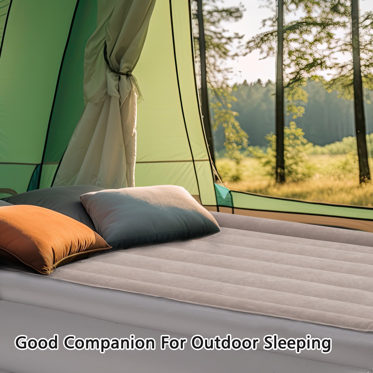 MaxKare Air Mattress with Internal Pump, Twin Size