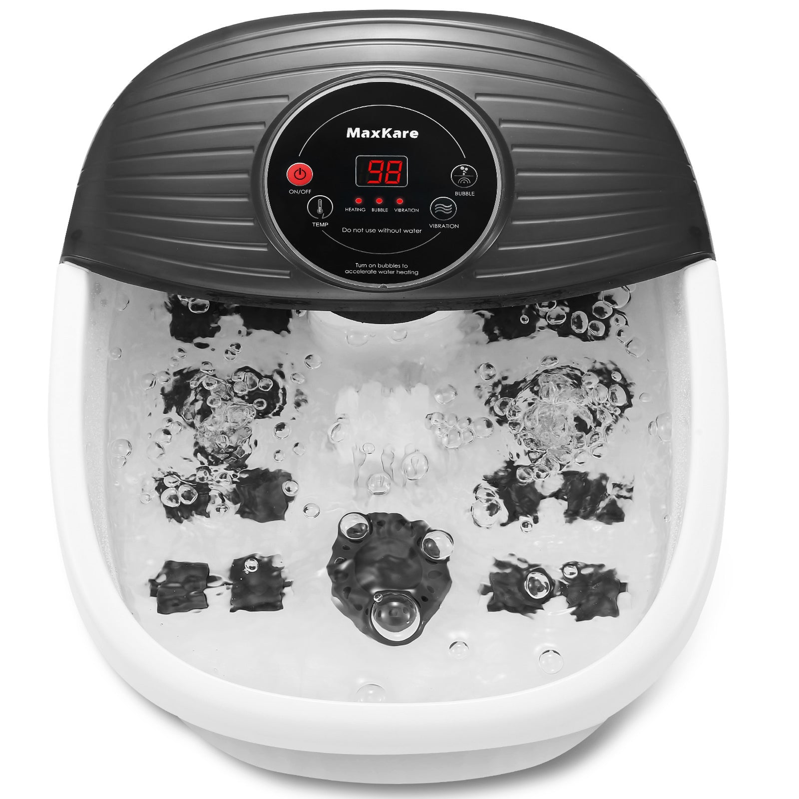 MaxKare Foot Spa Bath Massager with Heat, Bubbles, and Vibration for S MAXKARE MaxKare Foot Spa Bath Massager with Heat, Bubbles, and Vibration for S MAXKARE