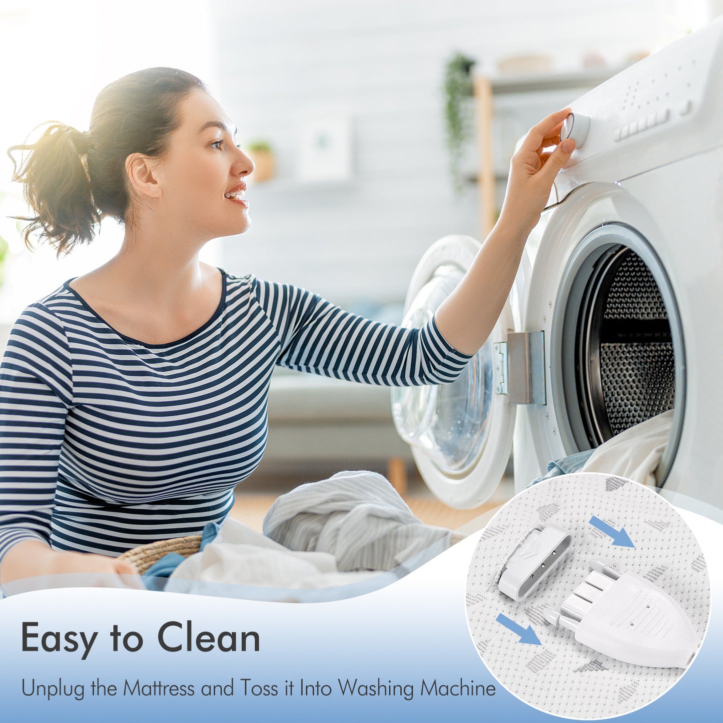 MaxKare King Size Heated Mattress Pad, Electric Bed Warmer Pad with Dual Controllers,, Adjustable 4 Heating Levels & 10H Auto Off Settings, ETL Certification, Machine Washable