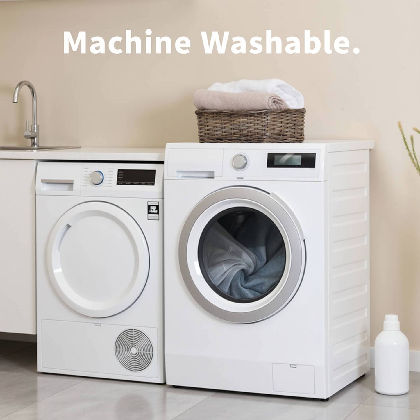 MaxKare Heated Blanket, Electric Blanket Throw with Anti-Slip Button, 6 Heat Settings & 5H Timer, ETL/FCC Certified, Gray