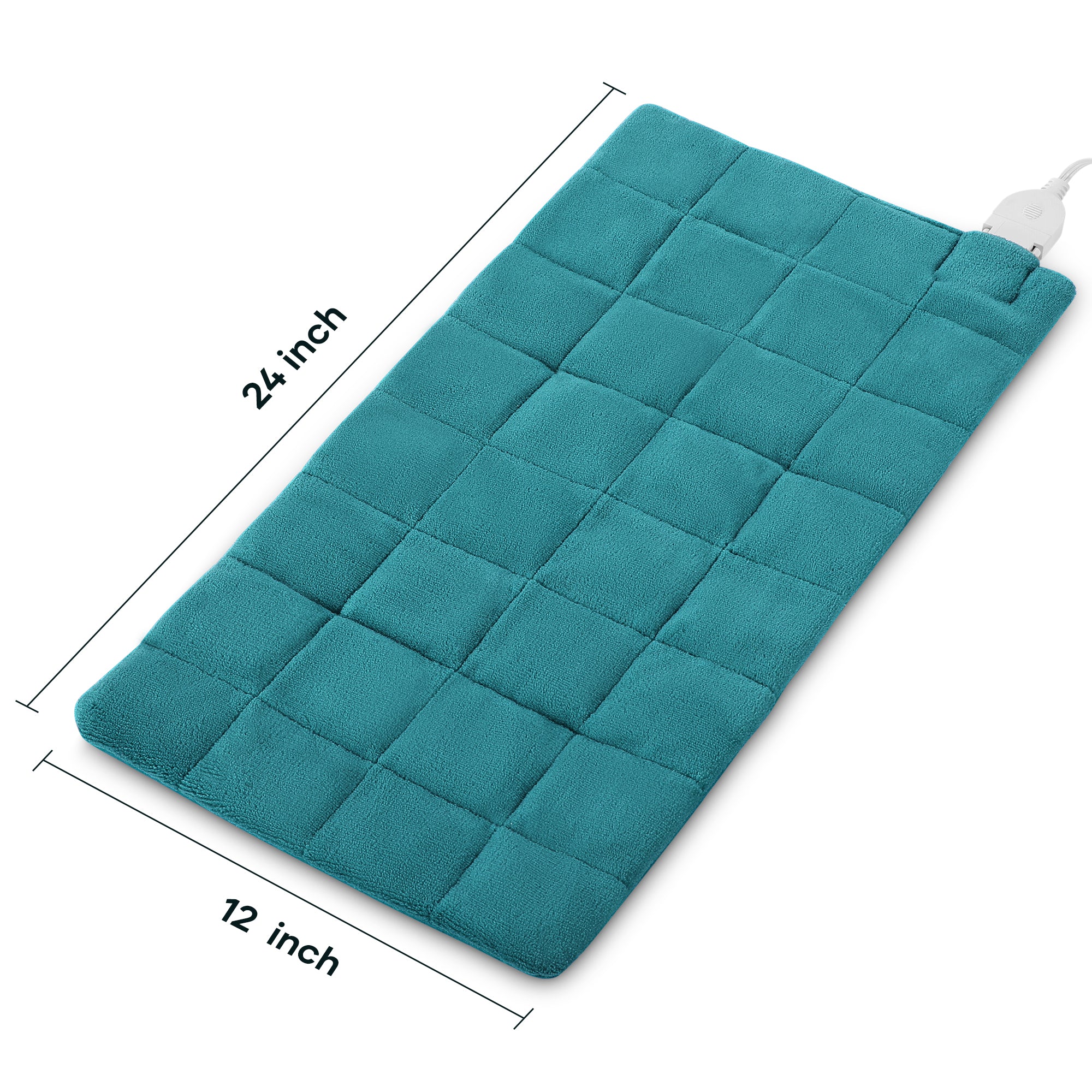 Load image into Gallery viewer, MaxKare Full Weighted Heating Pad for Back Pain & Cramps Relief, 12" X 24" Fast Heating Pad for Neck Shoulder Relief-Light Blue