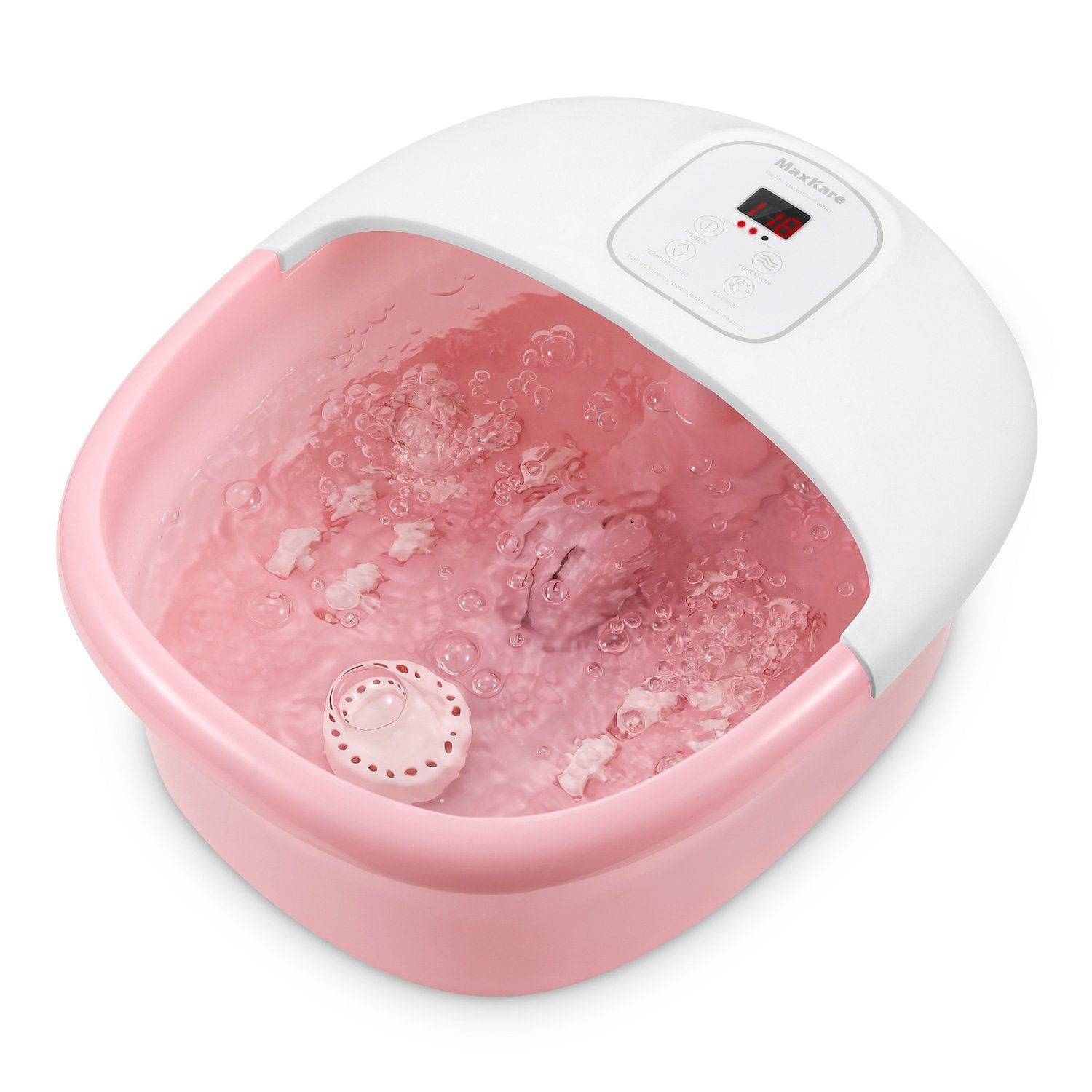 MaxKare Foot Spa/Bath Massager with Heat Bubbles