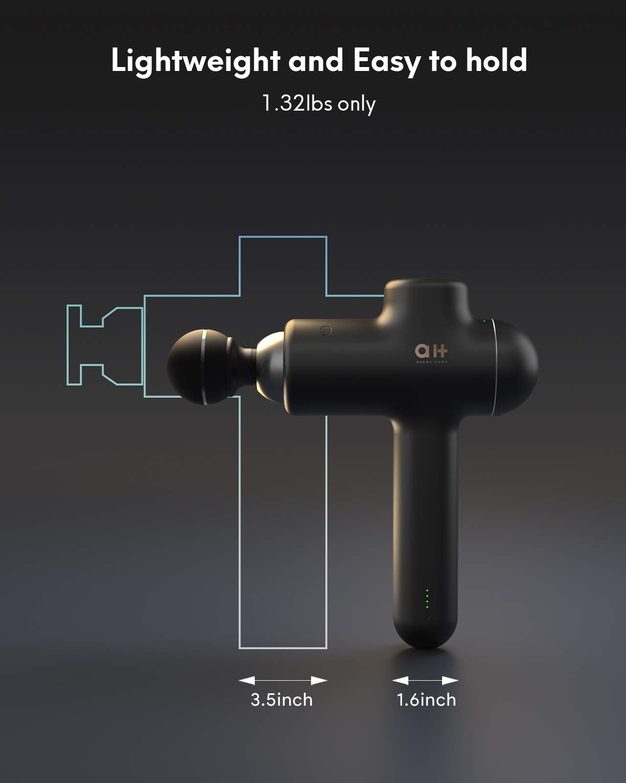 Load image into Gallery viewer, Aukey Home 8 Heads Massage Gun for Athletes, 4 Speed with Therapeutic Mixed Mode Deep Tissue Muscle Massager, High-Intensity Percussion