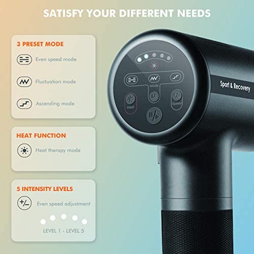 Load image into Gallery viewer, Heated Massage Percussion Gun for Athletes, Deep Tissue Muscle Massager