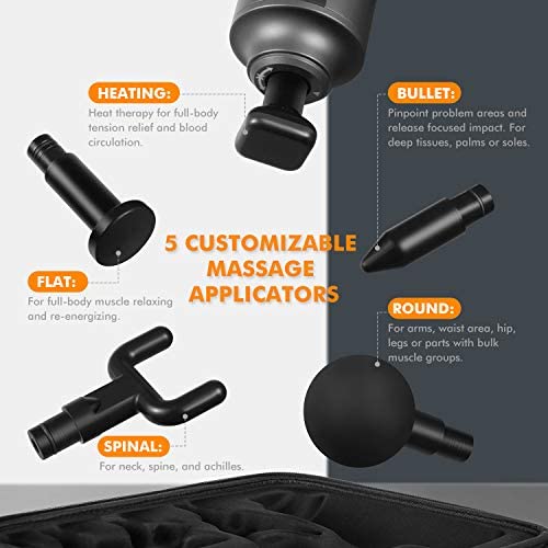 Load image into Gallery viewer, Heated Massage Percussion Gun for Athletes, Deep Tissue Muscle Massager
