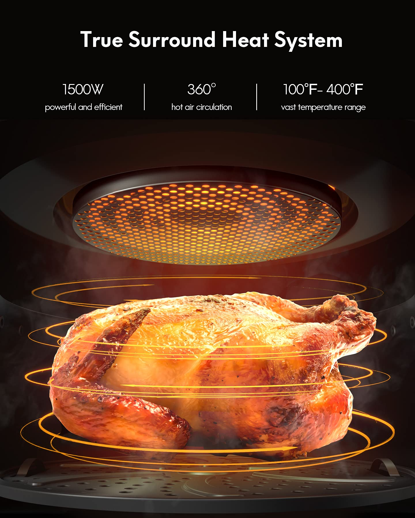 Load image into Gallery viewer, 5.8QT Air Fryer with Viewing Window, Large Capacity Oilless Air Fryer Oven with 100 Digital Cookbook, One Touch Screen for 8 Presets, Nonstick Basket, Dishwasher Safe and a Stainless Finish