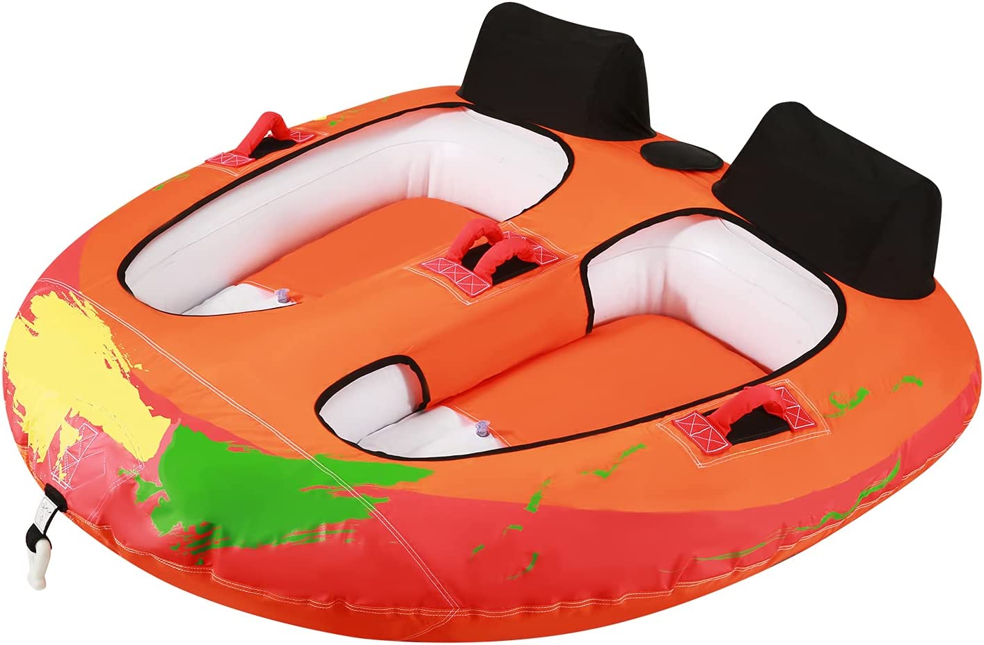 Load image into Gallery viewer, Towable Tube for Boating 2 Rider Boating Tube for Youth & Adult Have Fun Outdoor