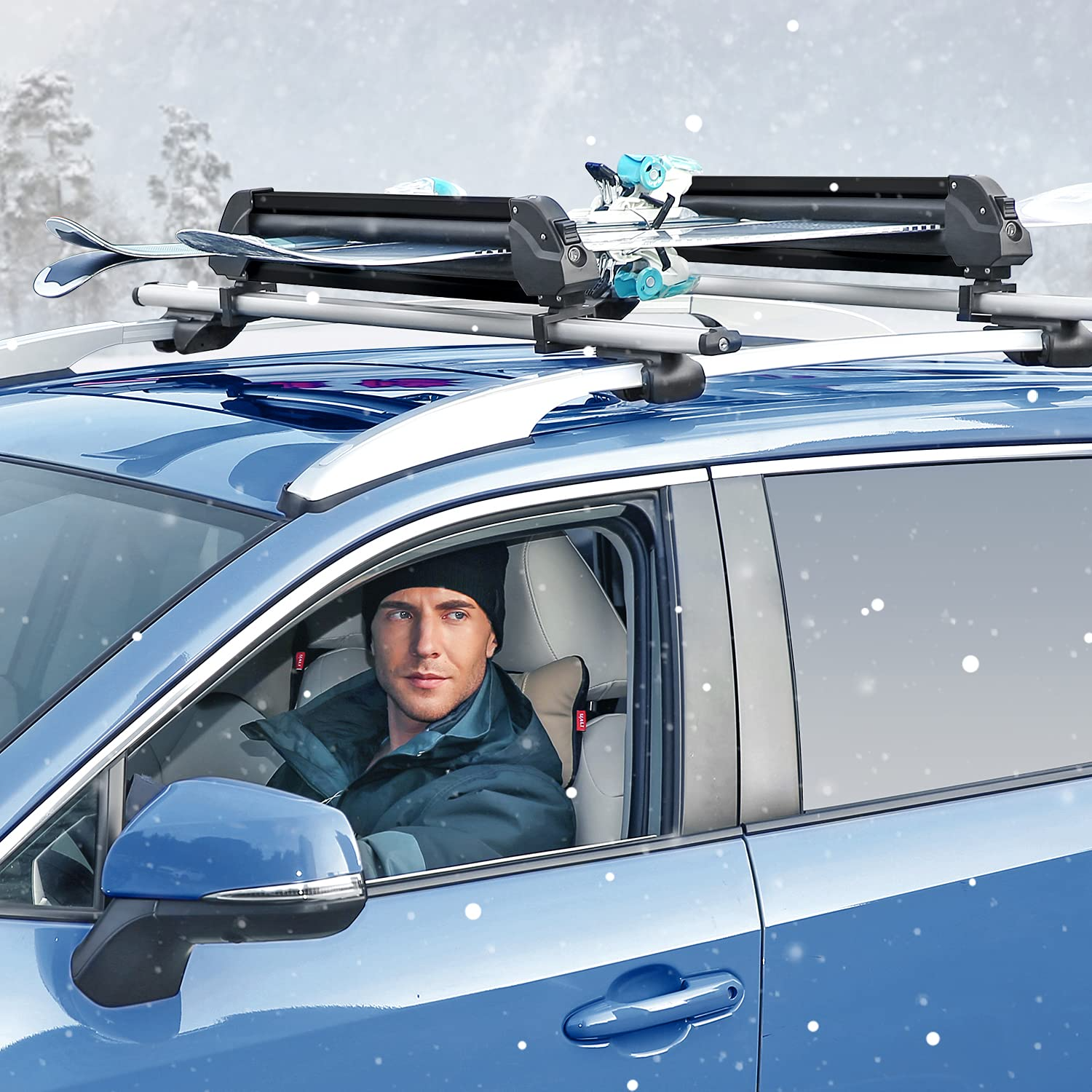 Maxkare Ski & Snowboard Car Racks Universal Roof Rack for 6 Pairs Skis –  MAXKARE