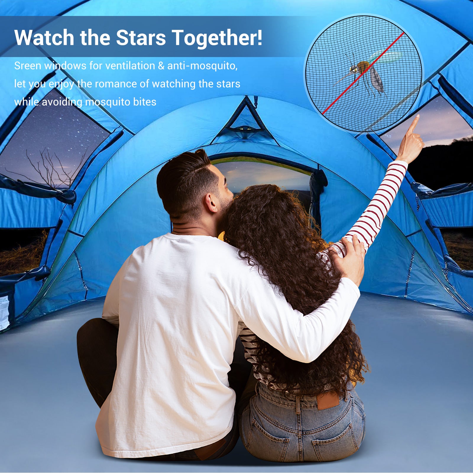 Load image into Gallery viewer, 4 Person Instant Pop-up Tent-Blue