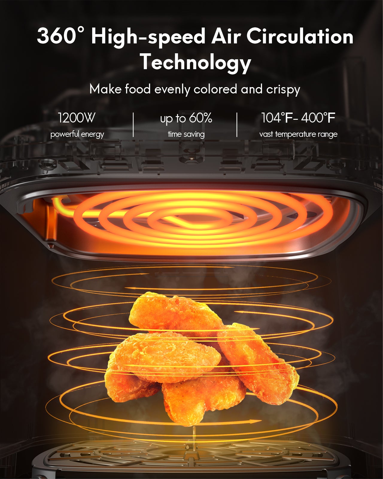 Load image into Gallery viewer, 3.5QT Air Fryer, Oilless Air Fryer Oven Cooker with LED Screen, Nonstick Dishwasher Safe Basket