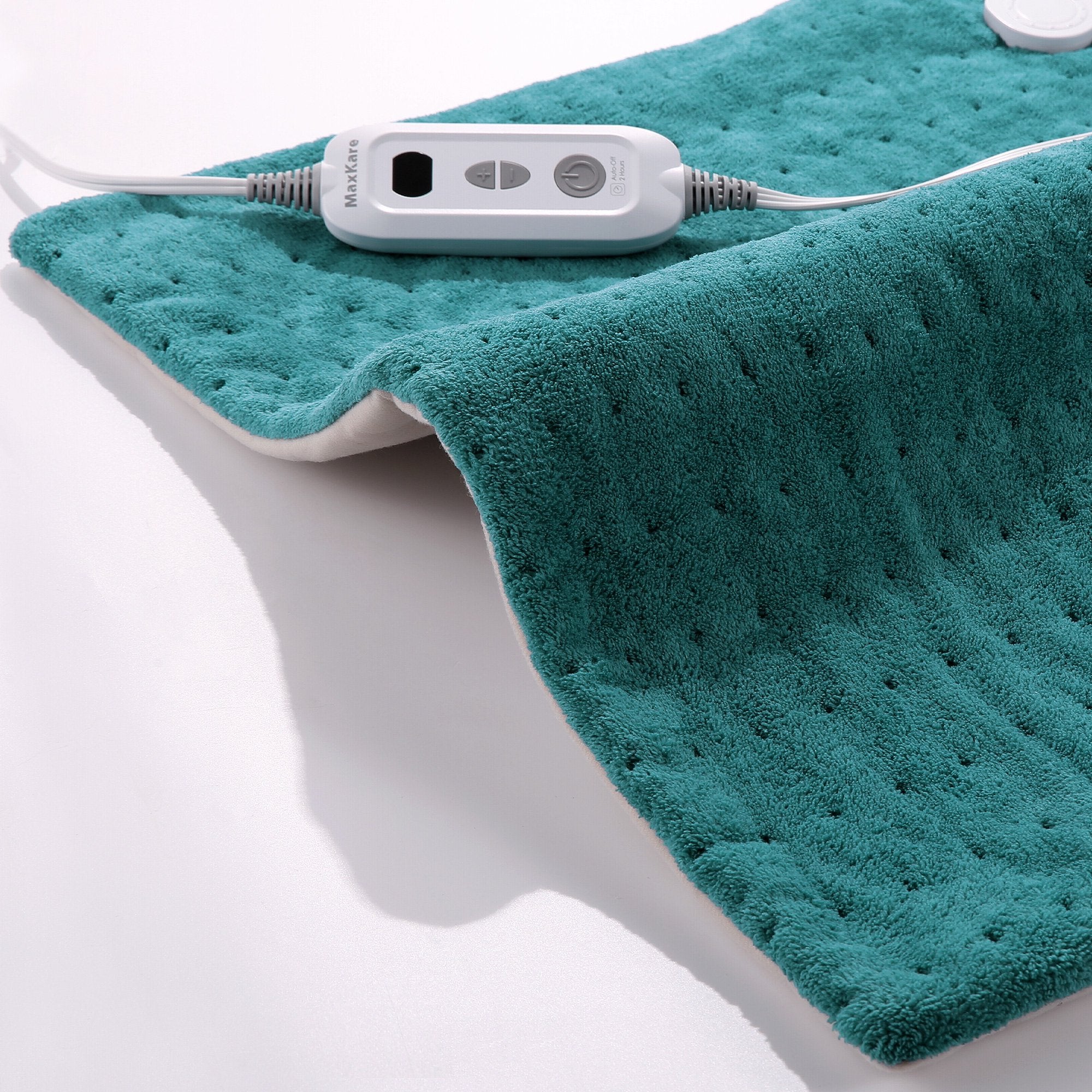 Load image into Gallery viewer, MaxKare Heating Pad for Back Neck Shoulder, Electric Heating Pad 12" x 24" Washable for Whole Body Warmer-Green
