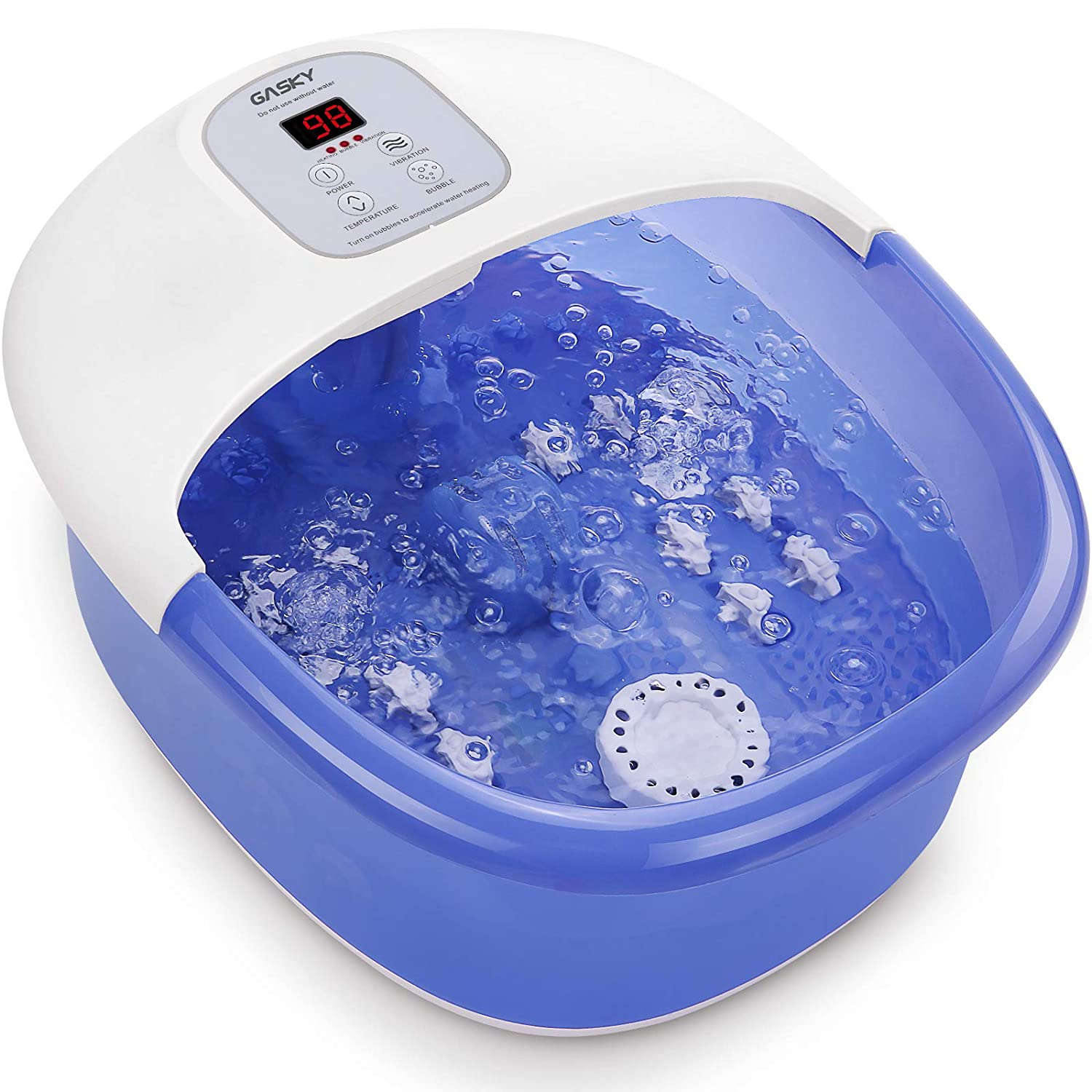 Maxkare Foot Spa Bath Massager 3-Speed Frequency Conversion Heat - 20424829