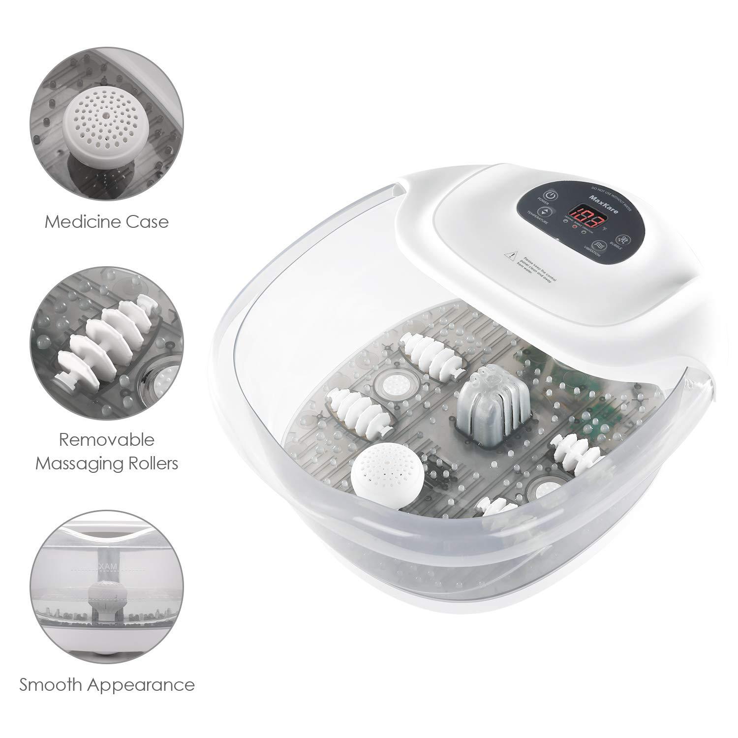 Load image into Gallery viewer, Foot Spa/Bath Soaker with Heat Bubbles Vibration and Massage Pedicure Manually Massager Professional Home Tired Feet Stress - NAIPO