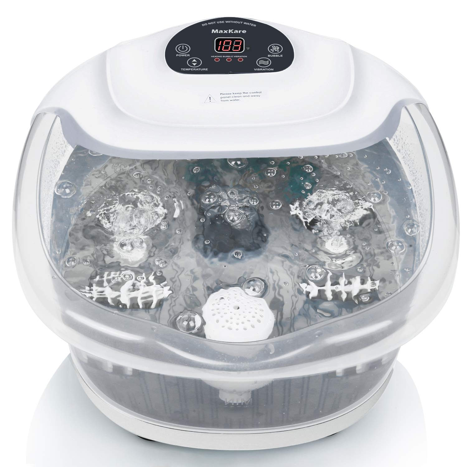 Load image into Gallery viewer, Foot Spa/Bath Soaker with Heat Bubbles Vibration and Massage Pedicure Manually Massager Professional Home Tired Feet Stress - NAIPO