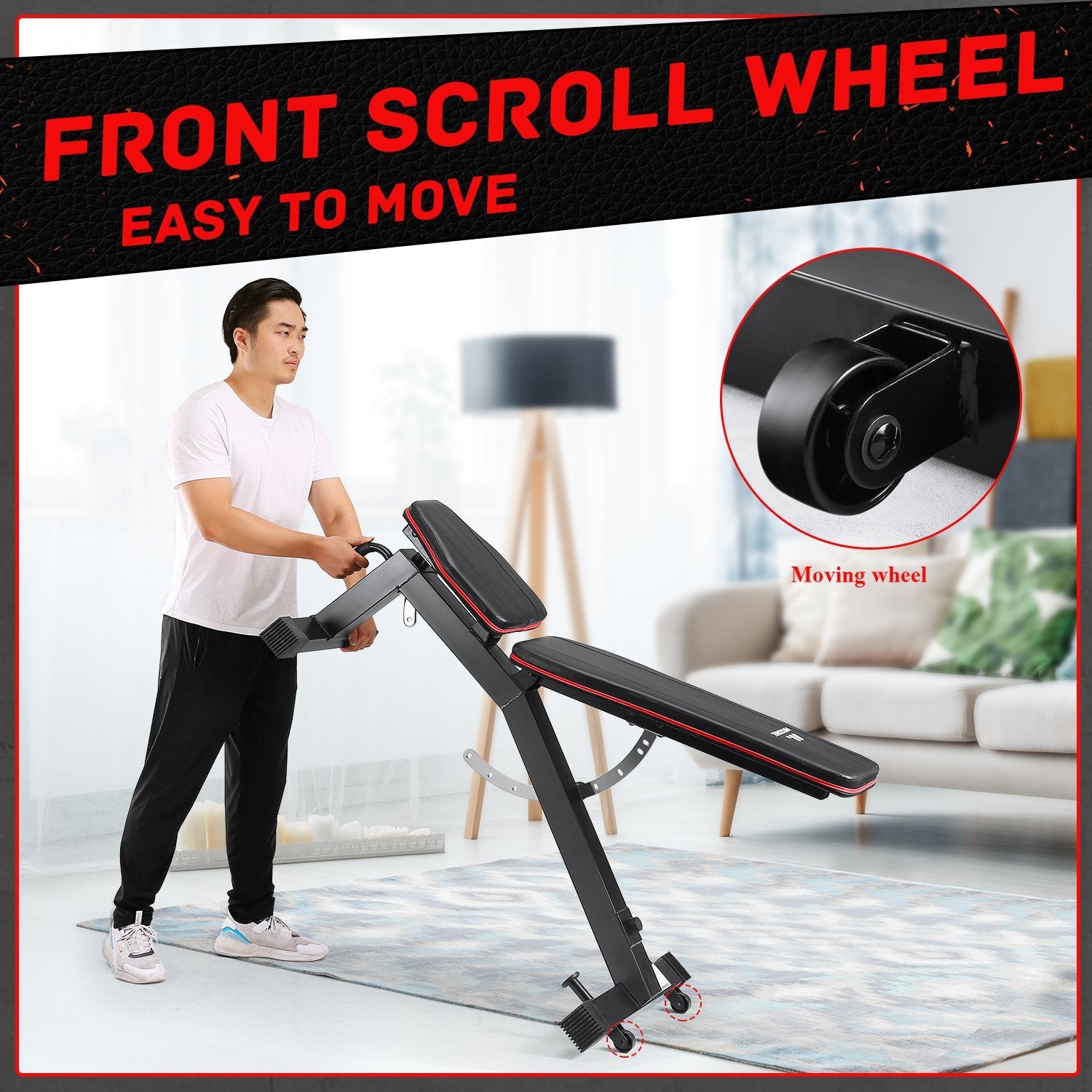 Load image into Gallery viewer, MaxKare Adjustable Weight Bench With 1000lbs Load Capacity 9+3 Levels Adjustable For Strength Training Resistance - NAIPO