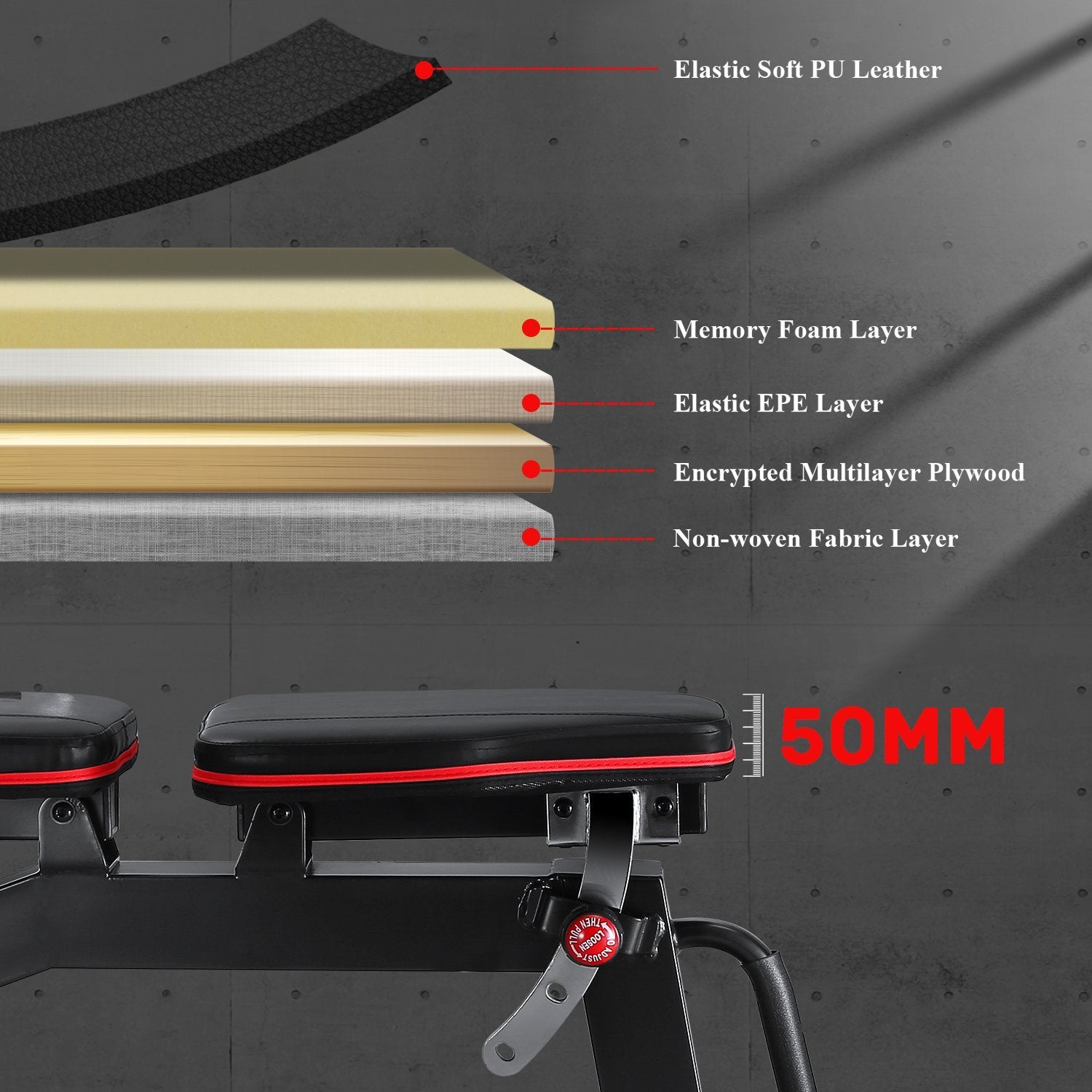Load image into Gallery viewer, MaxKare Adjustable Weight Bench With 1000lbs Load Capacity 9+3 Levels Adjustable For Strength Training Resistance - NAIPO