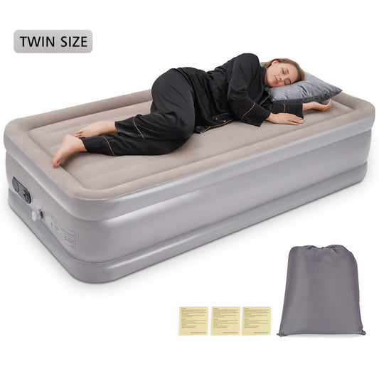 MaxKare Air Mattress with Internal Pump, Twin Size