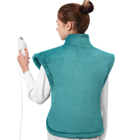 Maxkare Large Heating Pad for Back Pain Relief 24x33, Green