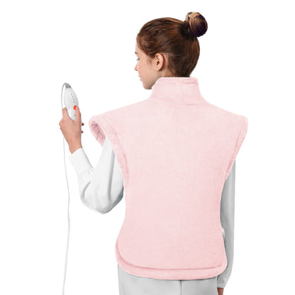 MaxKare Large Heating Pad with 4 Heat Settings & Auto Shut-off, for Full Body Stress Relief, 24"x33"- Pink