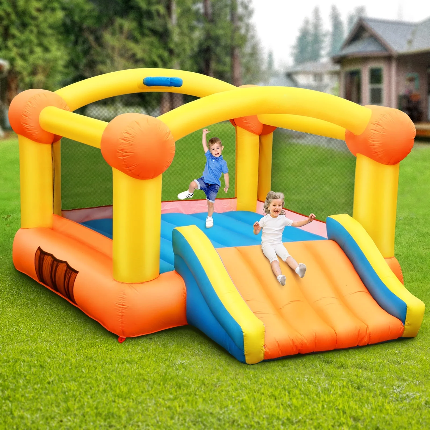 MaxKare Kids Bounce House, Inflatable Blow up Slide with Air Blower, Jumping Houses for Kids