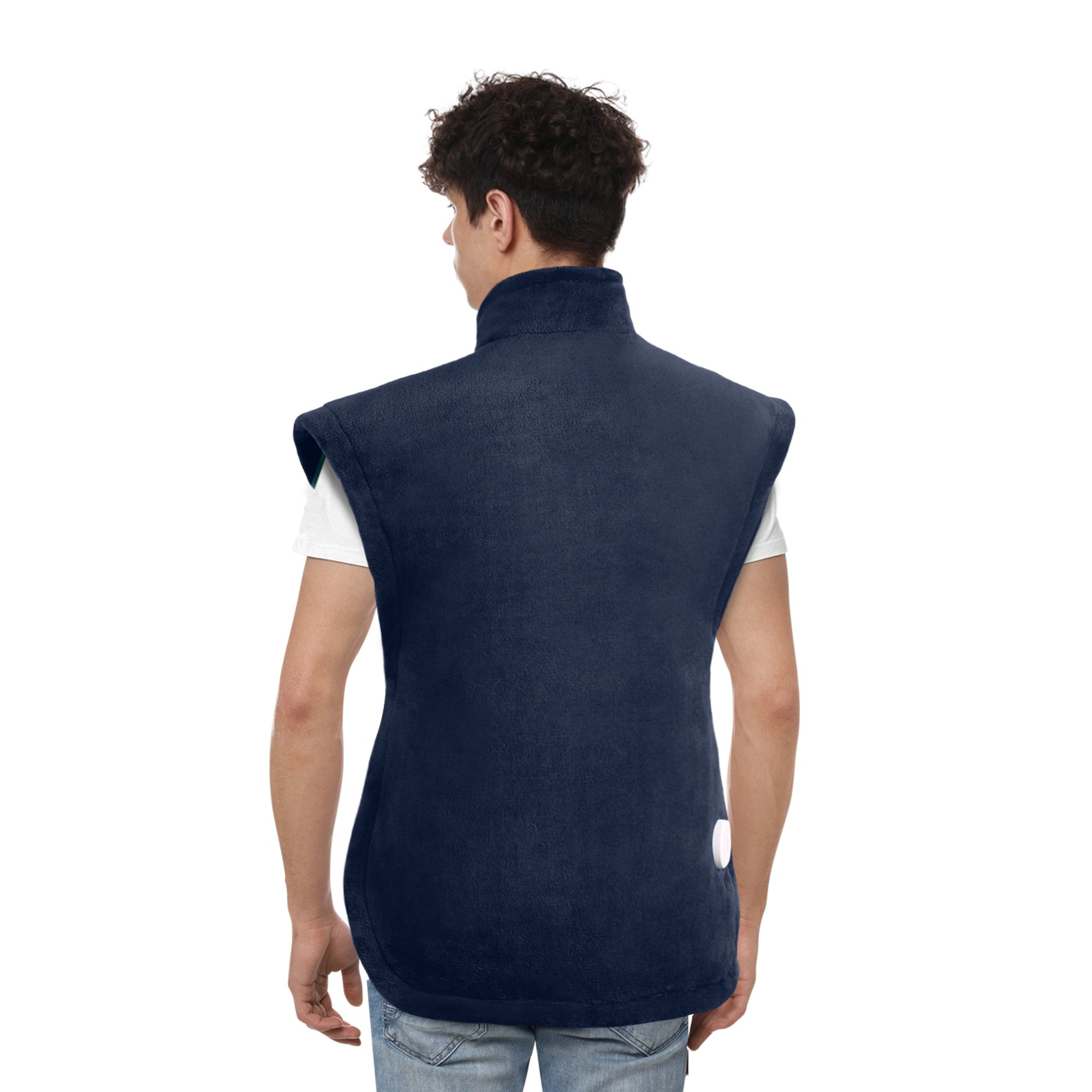 Load image into Gallery viewer, MaxKare Large Heating Pad with 4 Heat Settings & Auto Shut-off, for Full Body Stress Relief, 24"x40"- Navy Blue