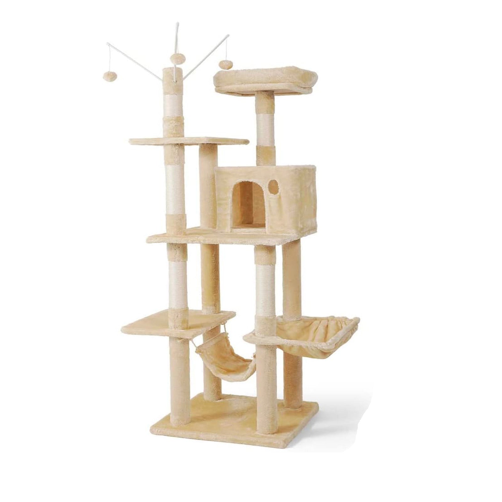 Load image into Gallery viewer, Cat Tree with Scratching Post Tower &amp; Hammock
