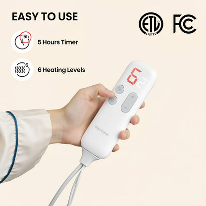 MaxKare Heated Blanket, Electric Blanket Throw with Anti-Slip Button, 6 Heat Settings & 5H Timer, ETL/FCC Certified, Gray