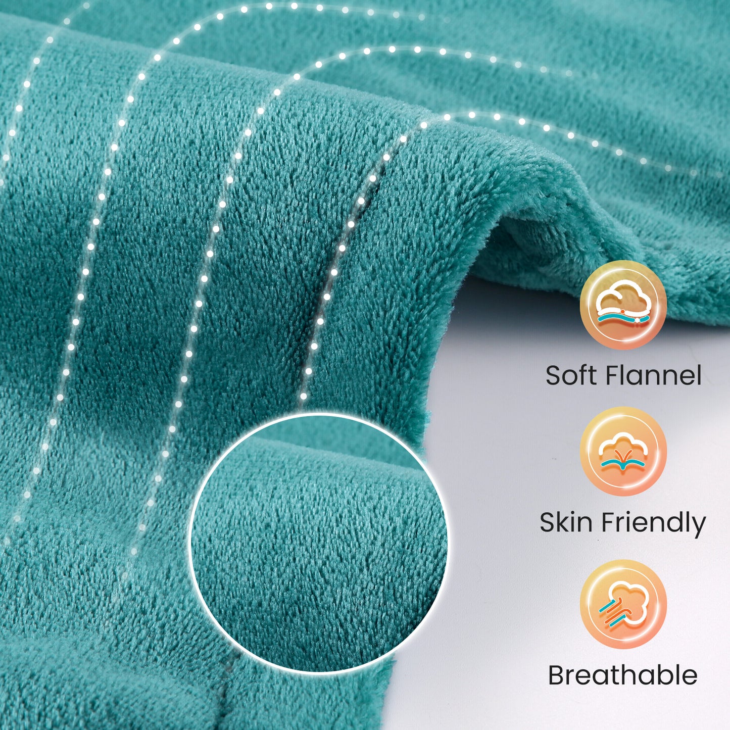 MaxKare Large 24x33inch Heating Pad for Shoulder and Neck , with 5 Heat Settings and 2 Hour Auto shut off, Green
