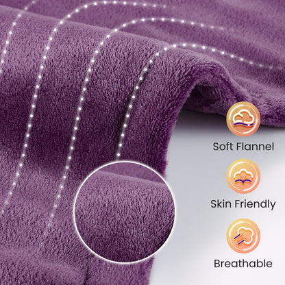 MaxKare Large Heating Pad with 4 Heat Settings & Auto Shut-off, for Full Body Stress Relief, 24"x33"- Purple