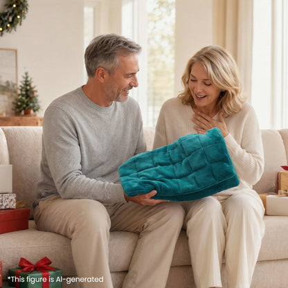 Extra Large Weighted Heating Pad 33" X 18", 6 Heating Levels & 3 Time Settings for Back Neck Shoulder Stress & Cramps Relief, Green