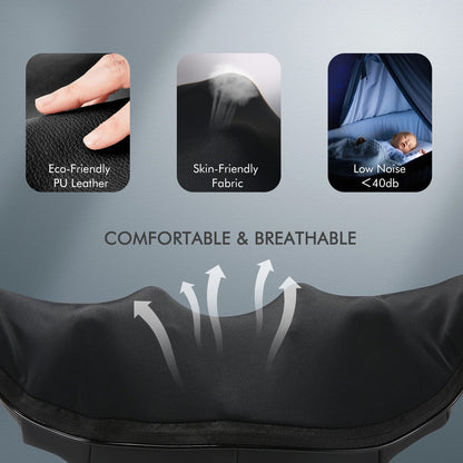 MAXKARE Neck and Shoulder Massager, 3D Deep Tissue Kneading Shiatsu Massager with Heat, Black