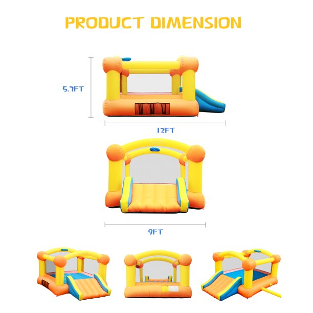 MaxKare Kids Bounce House, Inflatable Blow up Slide with Air Blower, Jumping Houses for Kids