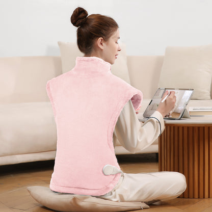 MaxKare Large Heating Pad with 4 Heat Settings & Auto Shut-off, for Full Body Stress Relief, 24"x33"- Pink