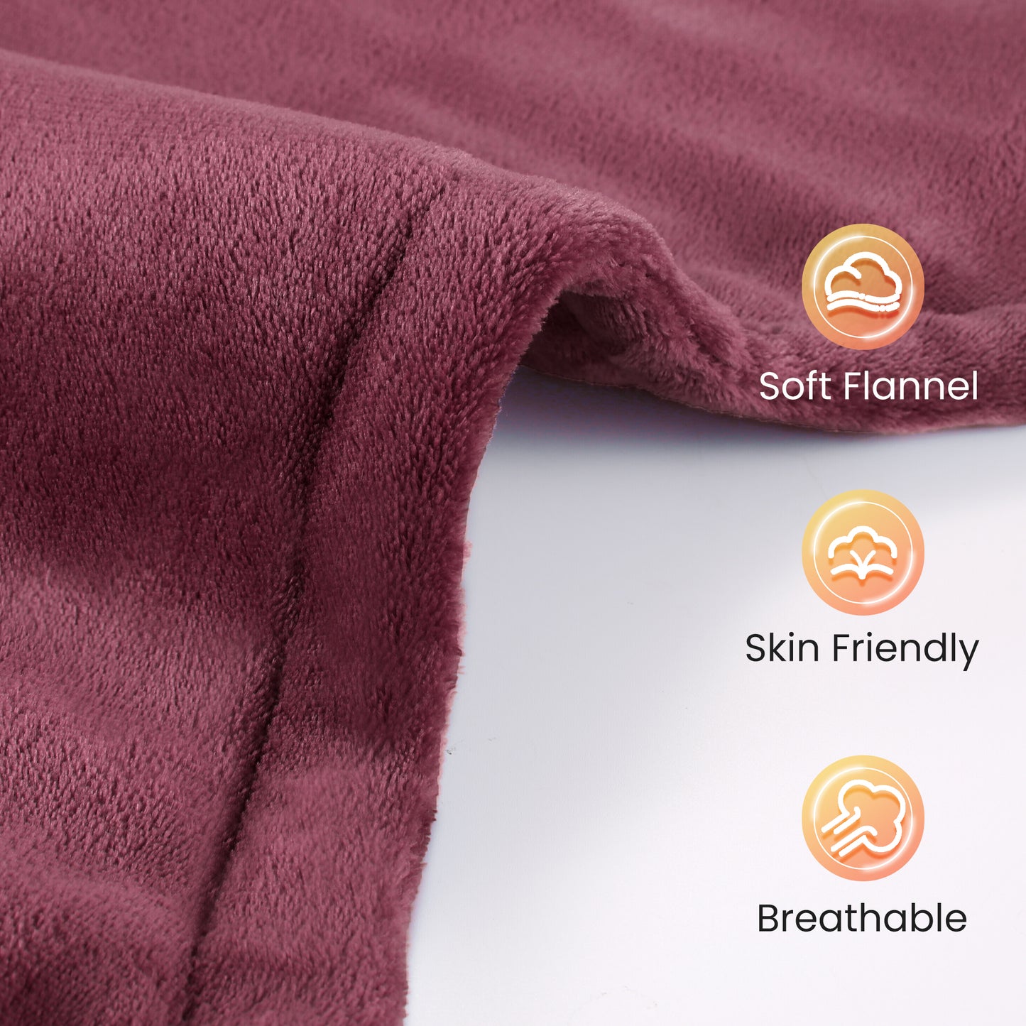 MaxKare Ultra Soft Heating Pad with 4 Heat Settings & Auto Shut-off, for Full Body Stress Relief, 24"x33", Gift - Red