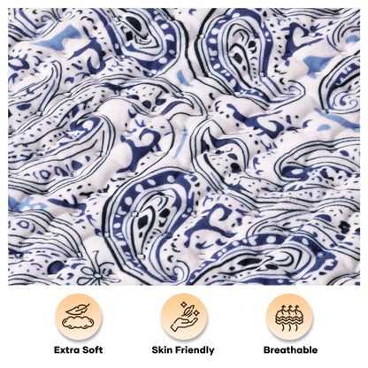 Maxkare 12 x 24 Heating Pad with 4 Heat Settings & Auto Shut-off, for Back Neck Shoulders Stress & Cramps Relief, Blue