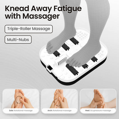 MaxKare Collapsible Foot Spa with Massager and Heat, Foot Spa Massager with Bubble Heat,Black
