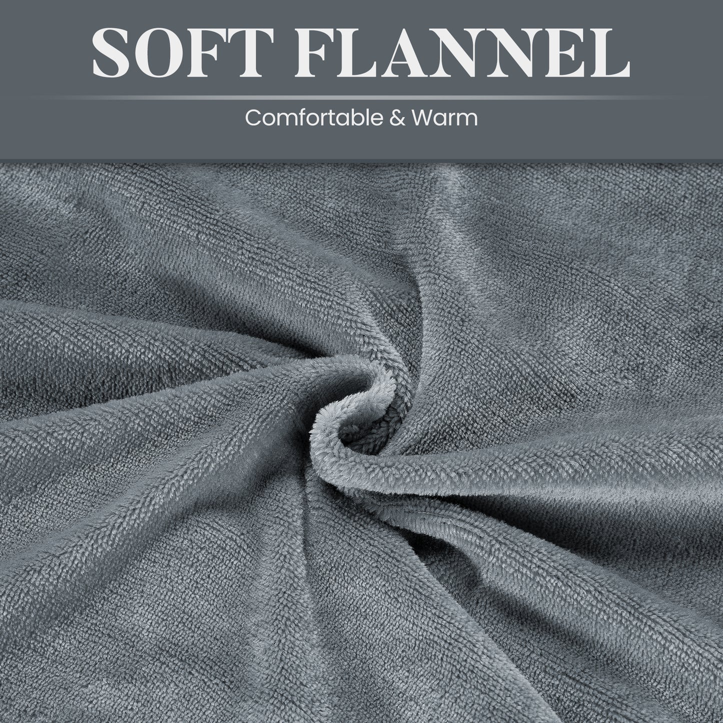 MaxKare Queen Electric Heated Blanket, 10 Heating Levels, 10H Timers, Dual Control, Machine Washable, ETL/FCC Certified, Gray