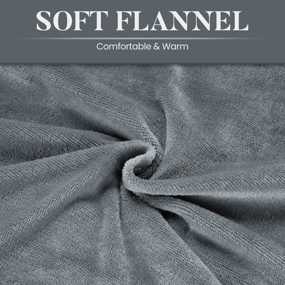 MaxKare Queen Electric Heated Blanket, 10 Heating Levels, 10H Timers, Dual Control, Machine Washable, ETL/FCC Certified, Gray