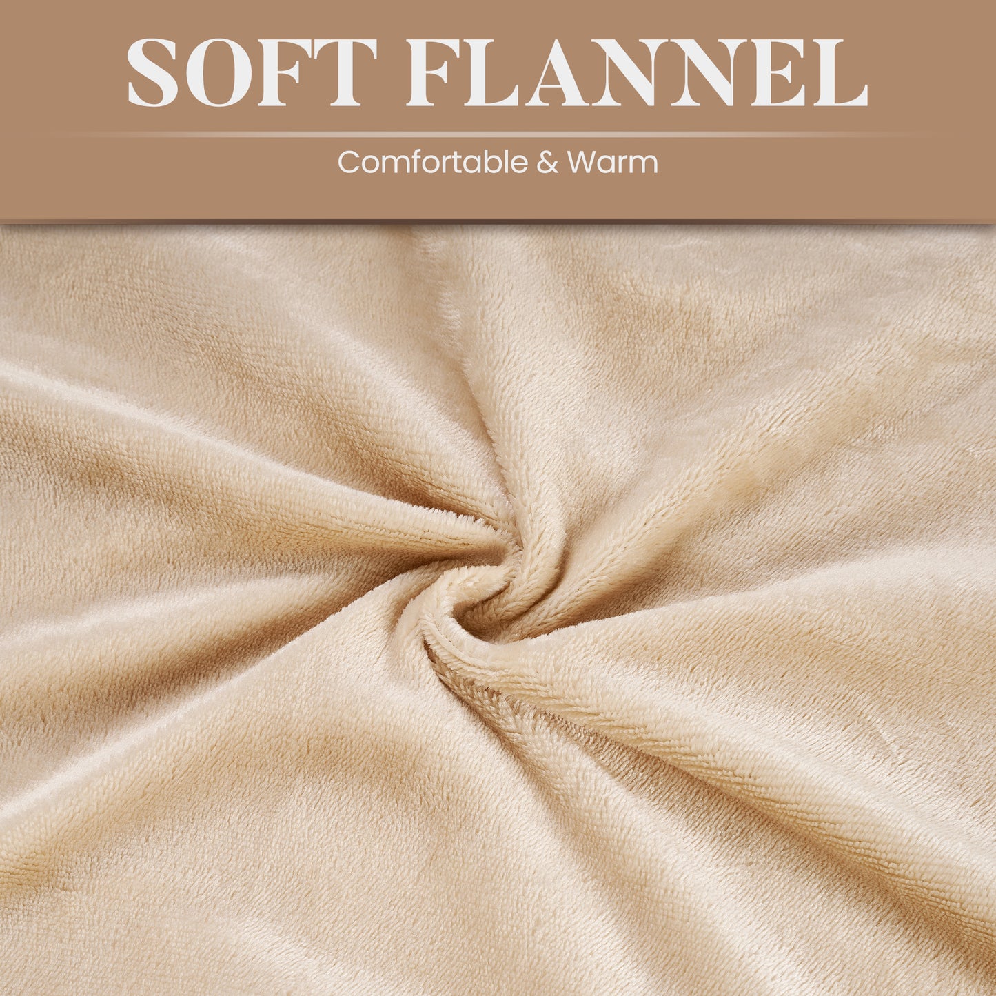 MaxKare 84"x90" Heated Blanket, Dual Controllers 10 Heat Settings, 10H Timers, Soft & Skin-friendly Flannel, White