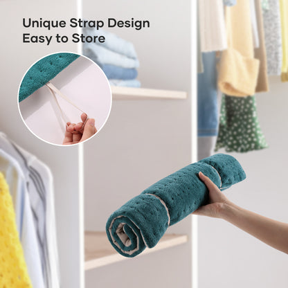 MaxKare 20''x 24'' Micro Plush Corded Electric Heating Pad for Cramps, 4 Heat Settings & Auto Shut-off for Back, Shoulder, Full Body Stress Relief-Green