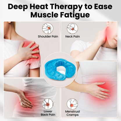 MaxKare Microwavable Heating Pad,Weighted Heating Pad,Neck & Hot Neck Wrap,Blue