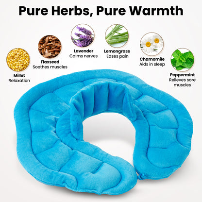 MaxKare Microwavable Heating Pad,Weighted Heating Pad,Neck & Hot Neck Wrap,Blue