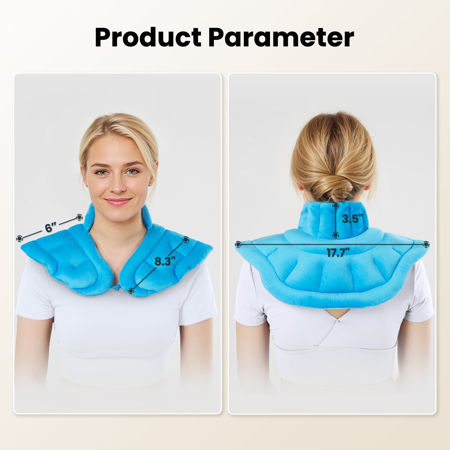 MaxKare Microwavable Heating Pad,Weighted Heating Pad,Neck & Hot Neck Wrap,Blue