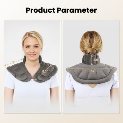 MaxKare Microwavable Heating Pad,Weighted Heating Pad,Neck & Hot Neck Wrap,Grey