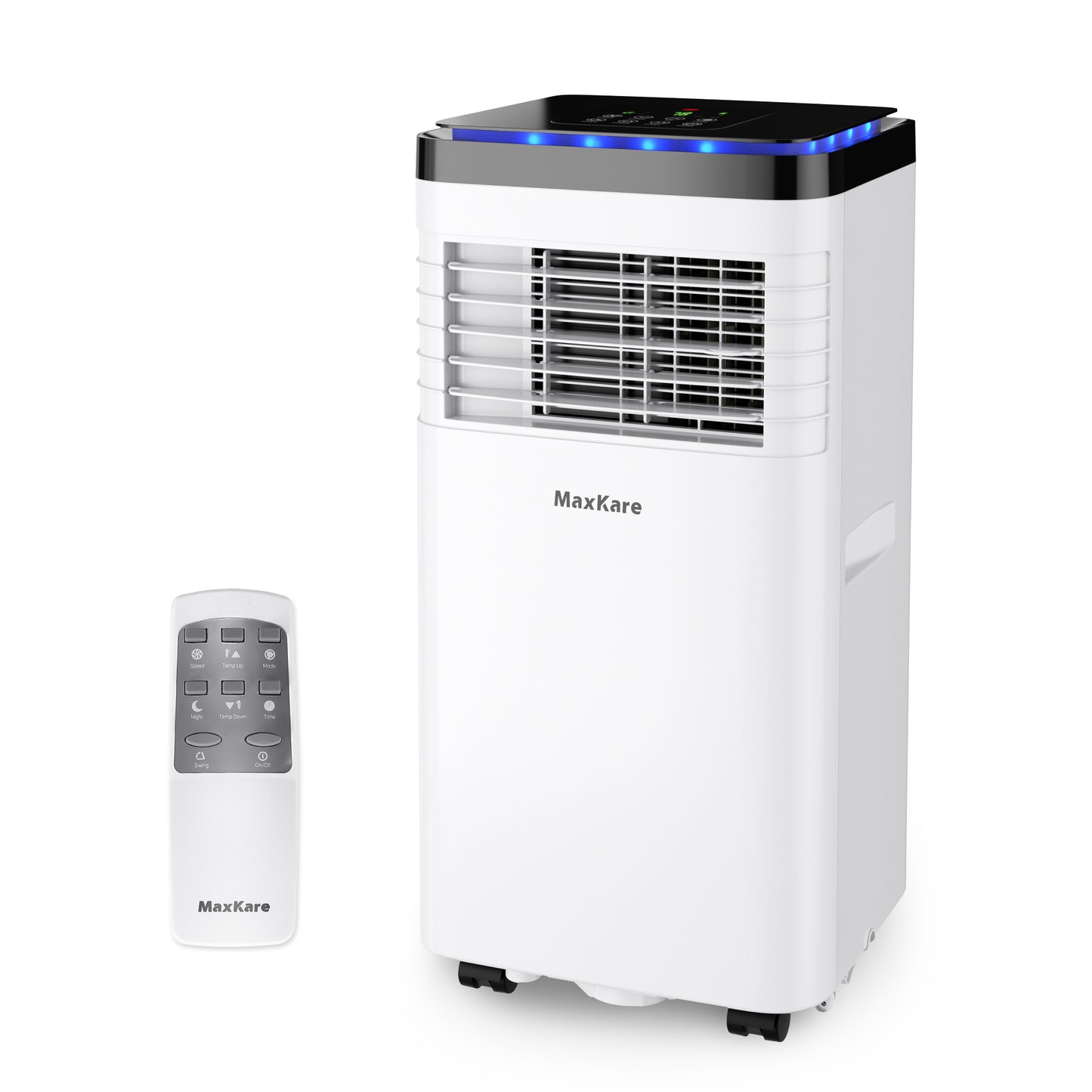 MaxKare 8000 BTU 3 In 1 Portable Air Conditioner with Dehumidifier Function, Cooler, Fan, Cools Rooms up to 350 sq.ft Remote Control, Complete Window Mount Exhaust Kit