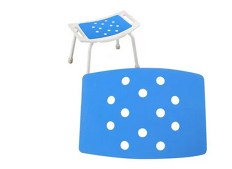 MaxKare Shower Chair with Padded, Anti-Slip Adjustable Height Tool-Free Assembly, Padded Seat for Seniors, Handicap, Disabled