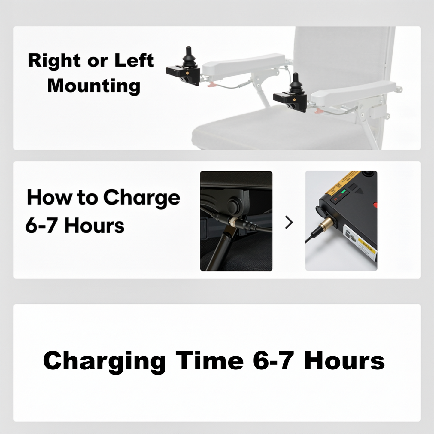 MaxKare Electric Wheelchair for Adults & Seniors, Long Travel Range with 13AH Lithium Batteries, Folding Compact All-Terrain Power Chair with Heavy Duty