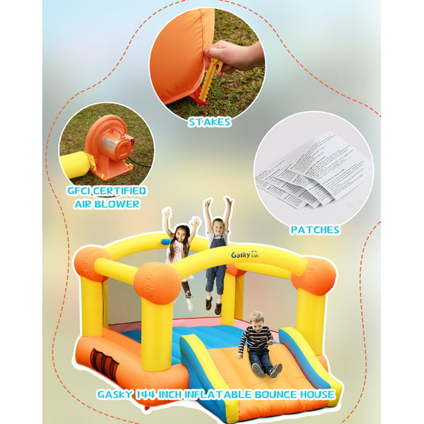 Kids Bounce House, Inflatable Blow up Slide with Air Blower, Jumping Houses for Kids