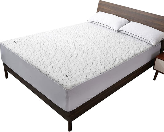 MaxKare King Size Heated Mattress Pad, Electric Bed Warmer Pad with Dual Controllers,, Adjustable 4 Heating Levels & 10H Auto Off Settings, ETL Certification, Machine Washable