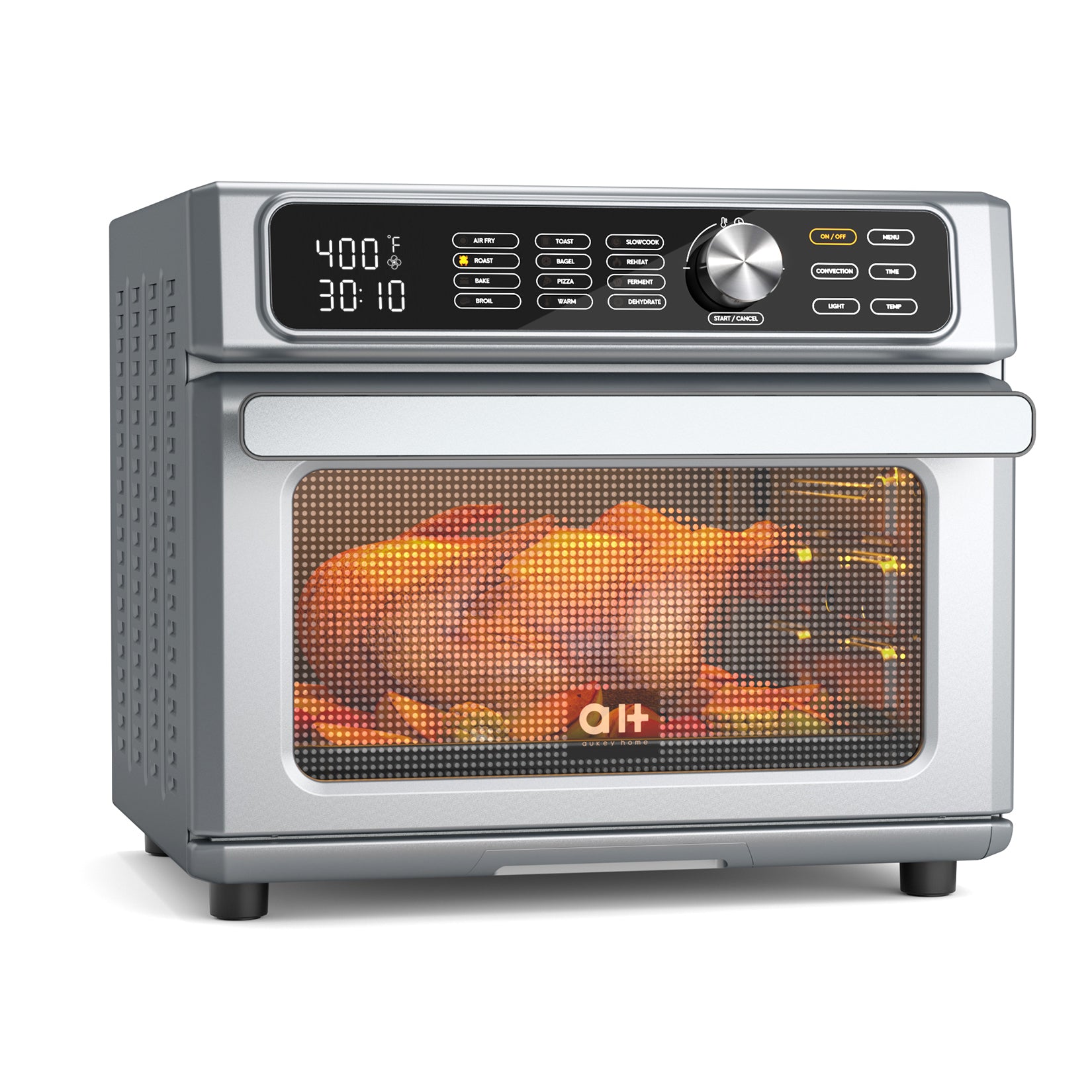 Chefman Toast-Air Touch Air Fryer Toaster Oven Combo, 4-In-1 Black